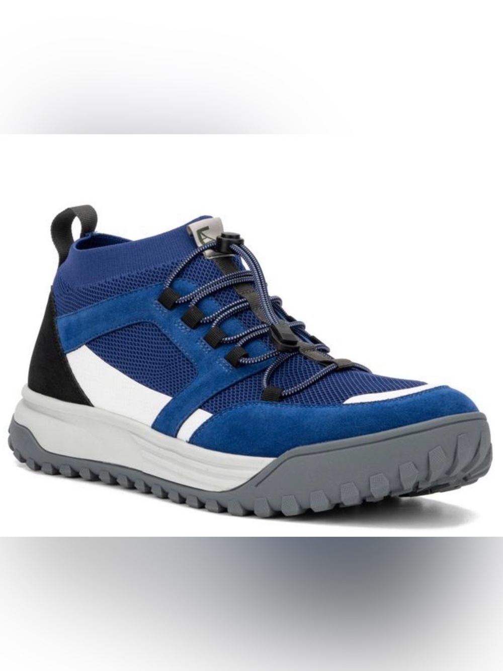 Hybrid Green Label Men's Blue Mesh & Suede Trail Sneaker Size 9